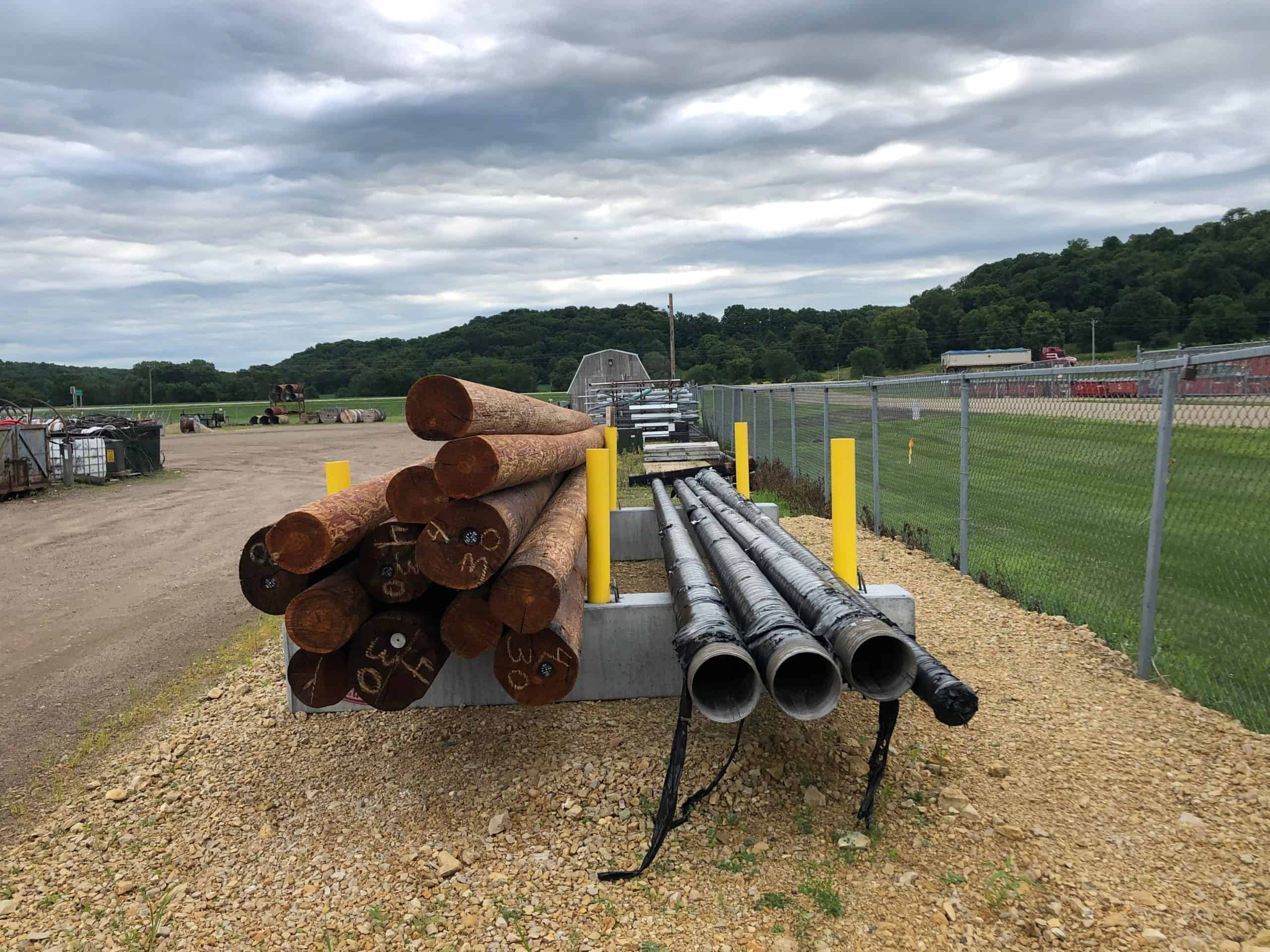 Pierce Pepin Electric Power Pole Storage Racks Wieser Concrete