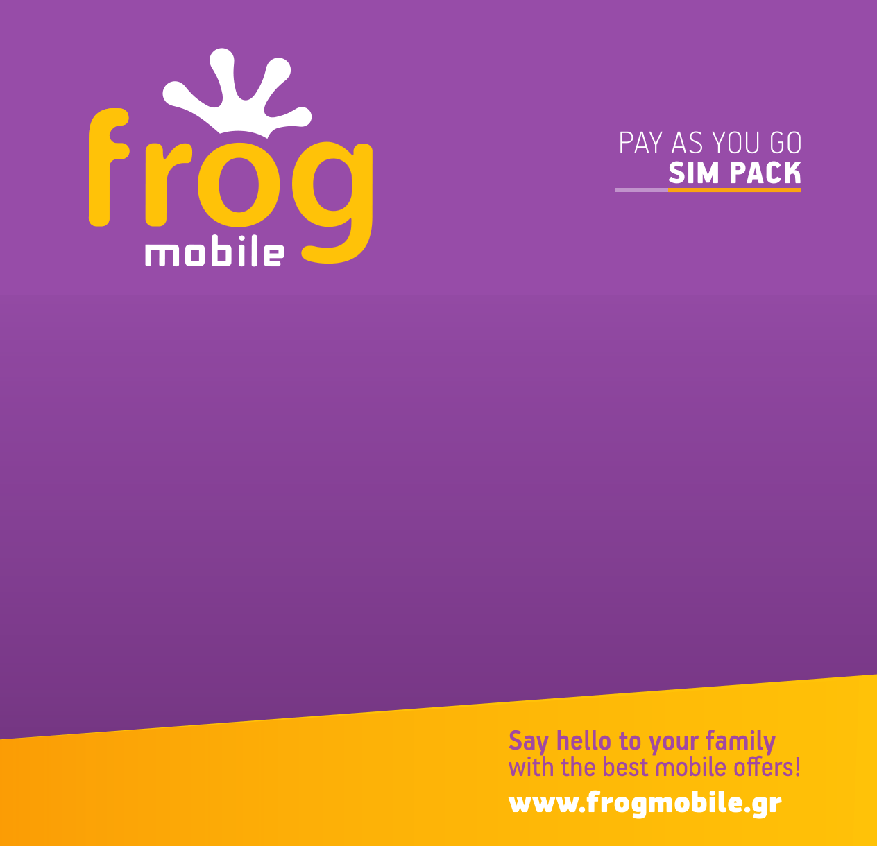 Frog πακέτο σύνδεσης (κάρτα sim) 5G Network Wifi Greece