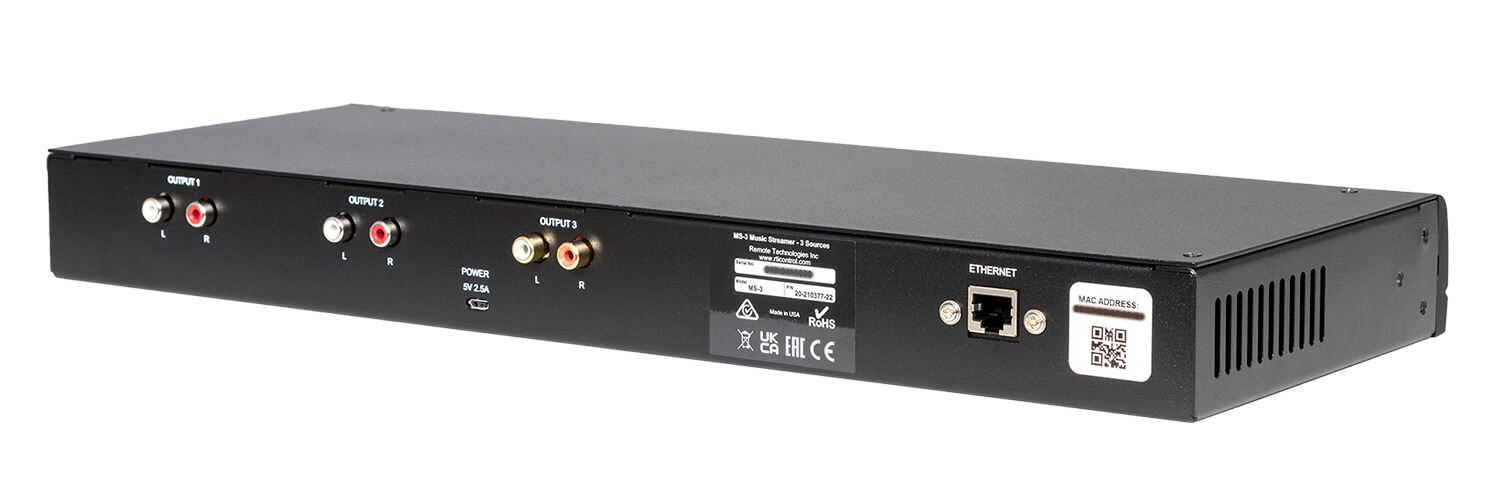 RTI MS-3 Three-Stream Music Streamer Now Shipping