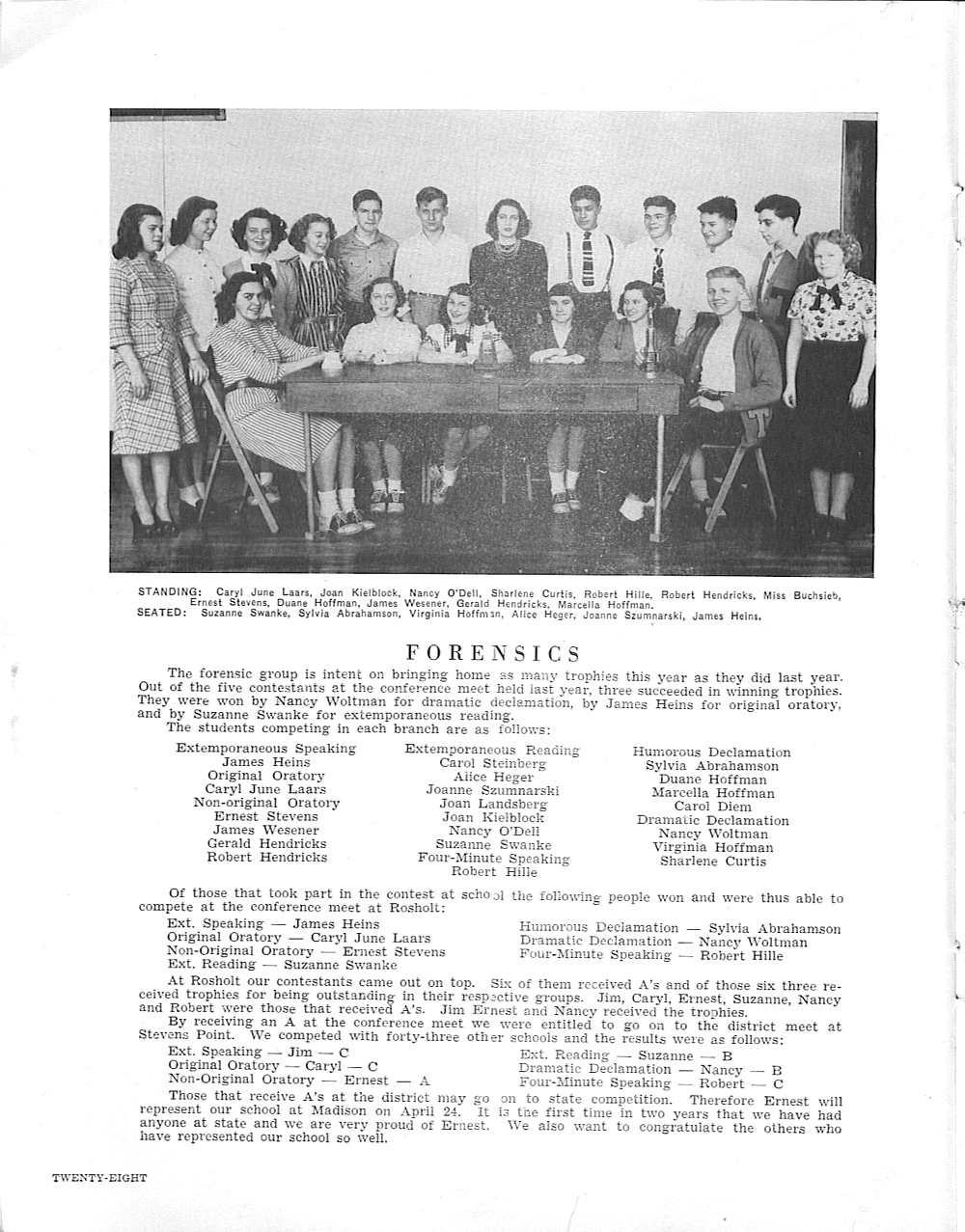 1948 TIGER YEARBOOK, Tigerton High School, Shawano County, Wisconsin