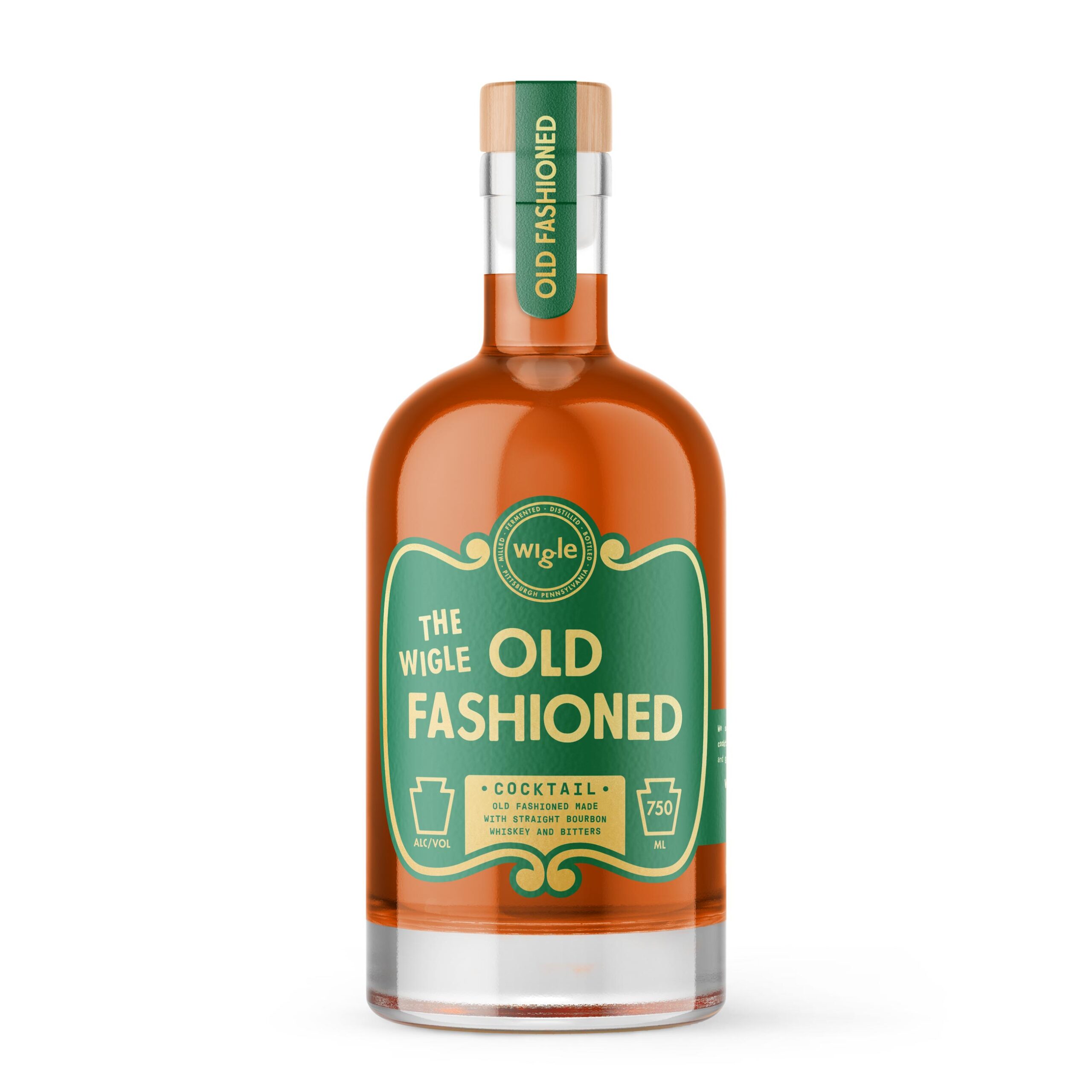 Bourbon Old Fashioned Bottled Cocktail 750 mL Wigle Whiskey