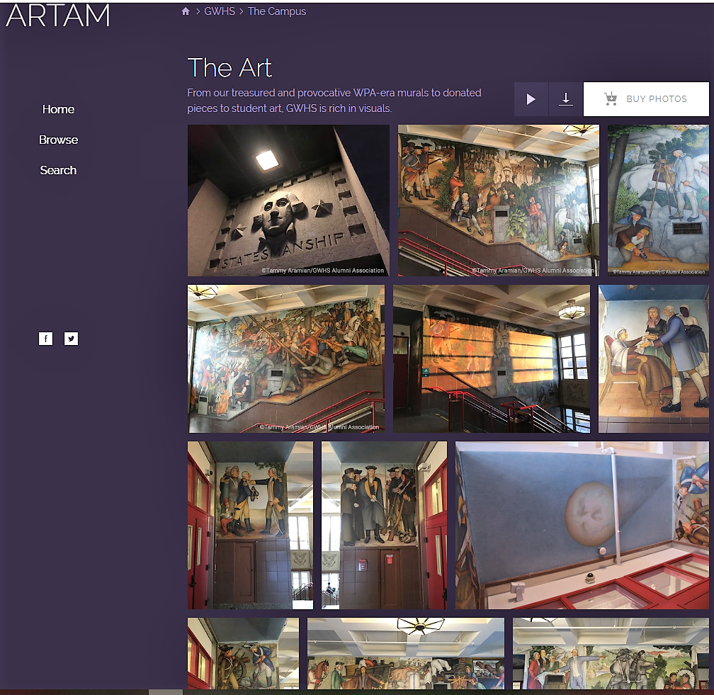 Washington High School, SF Murals