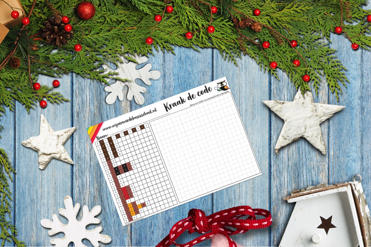 Kleurplaat Kerst Met Sommen En Kraak De Code Pdf
