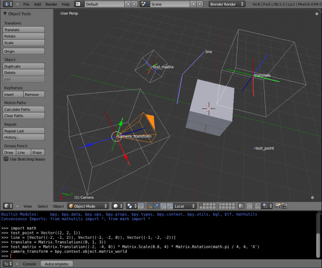 Hors la loi manquer de le revenu blender mathutils matrix Légende