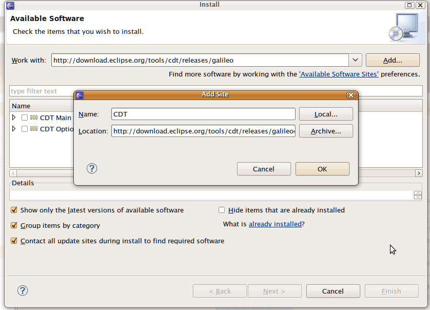 CDT/Setting Up Eclipse CDT Eclipsepedia