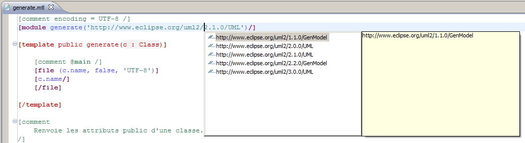 Acceleo/User Guide Eclipsepedia