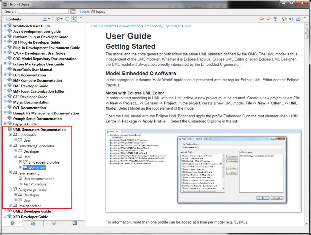 Eclipse UML Generators/New and Noteworthy/1.0.0 - Eclipsepedia