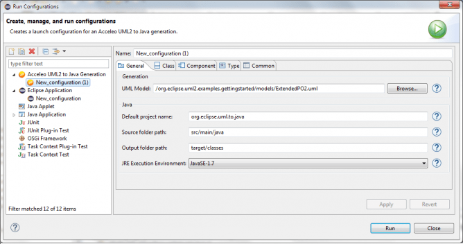 Eclipse UML Generators/Specification/UserInterface