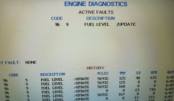 Engine Fault Codes
