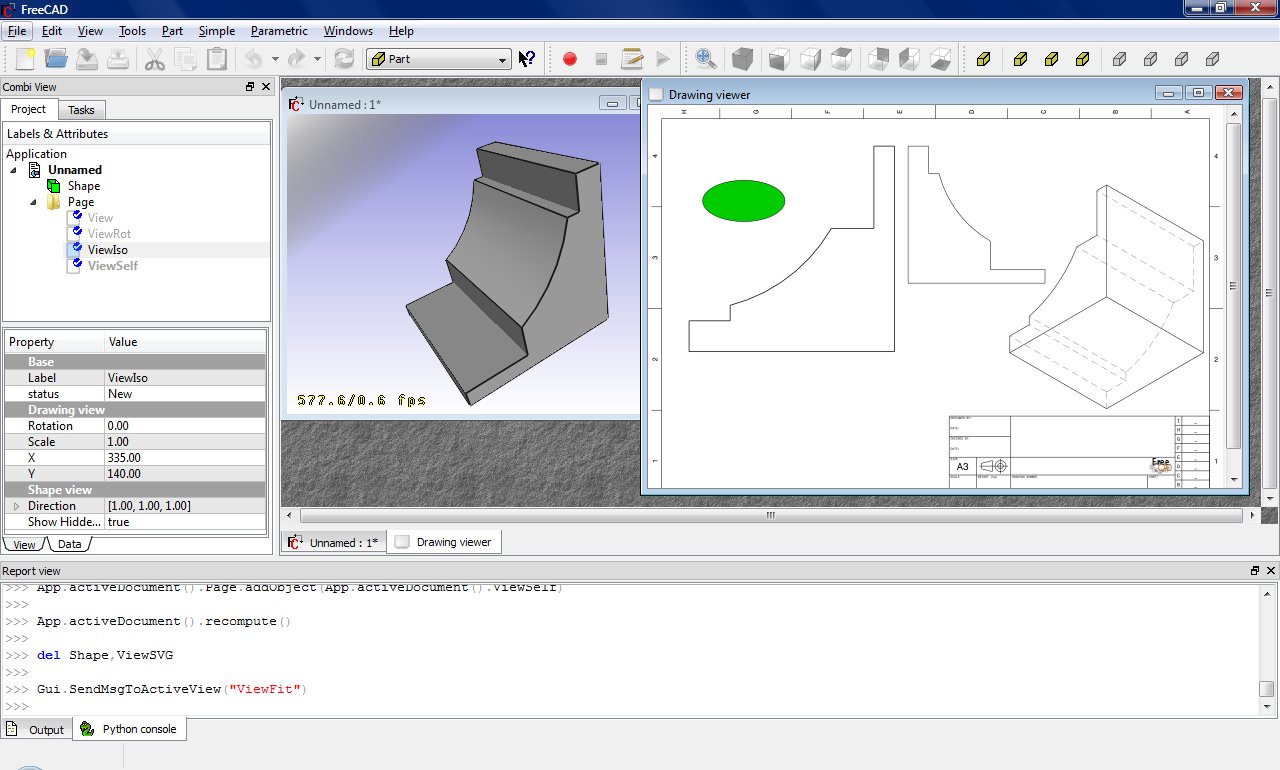 Drawing API example FreeCAD Documentation Drawing API example FreeCAD Documentation