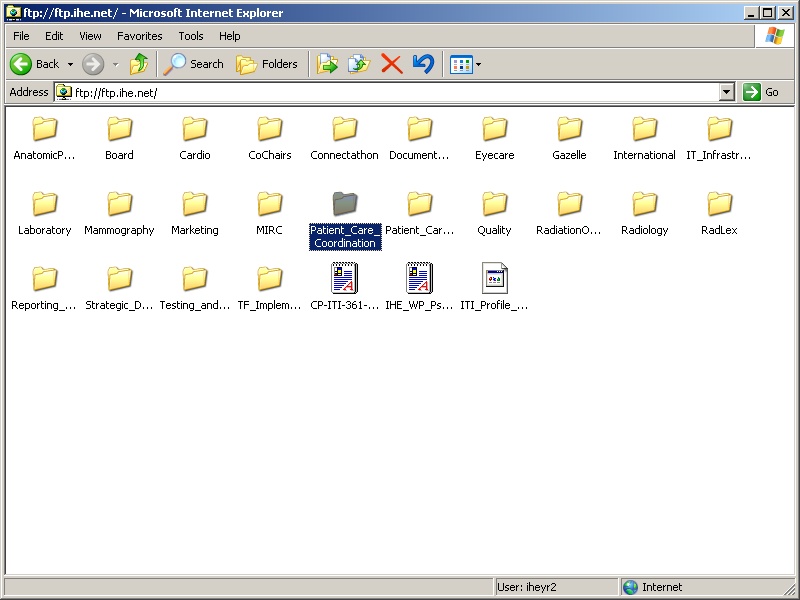 How to Upload to the Ftp Site IHE Wiki