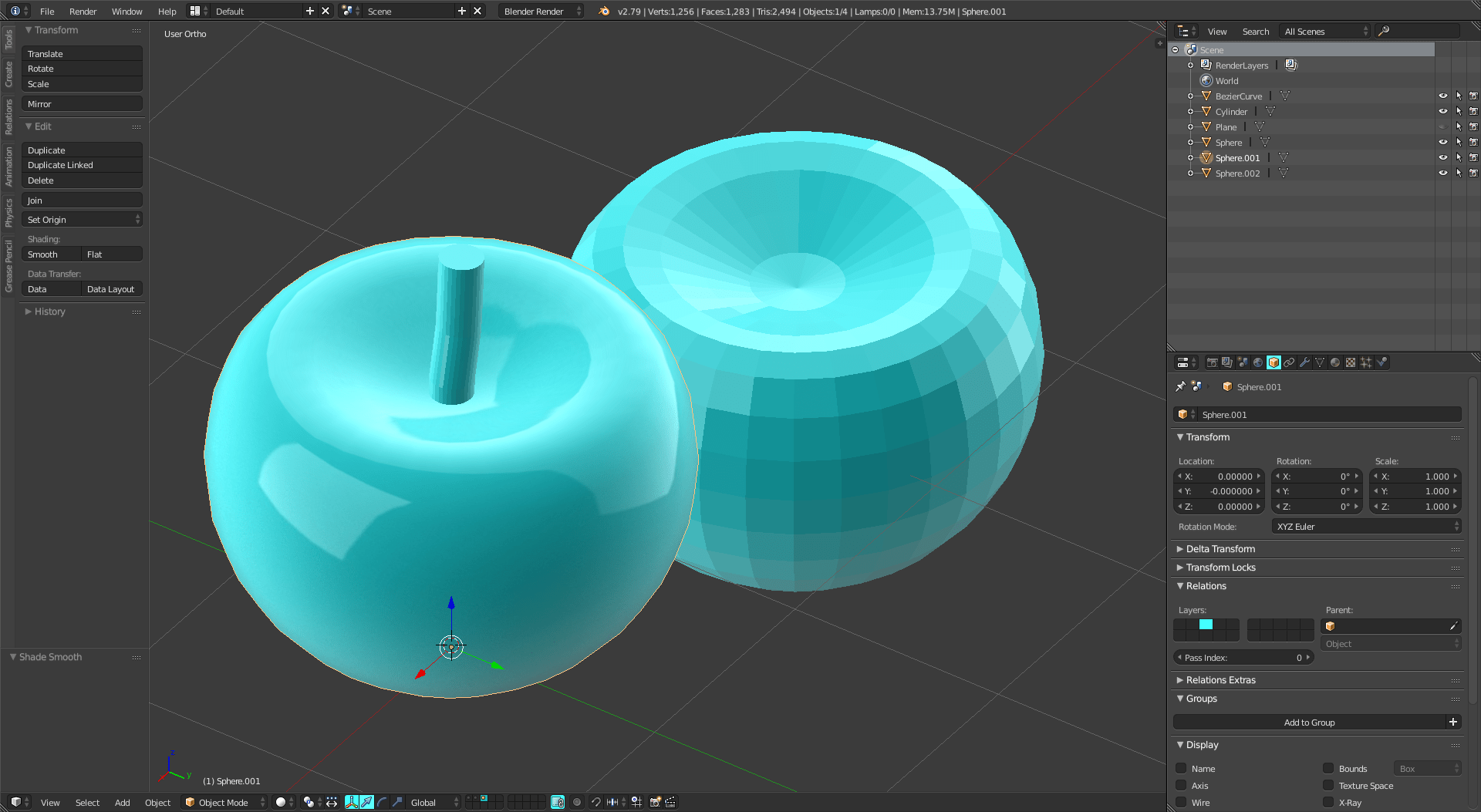 Blender Tutorial Fr Les Bases Du 3d View Et Interface By Profiz Images