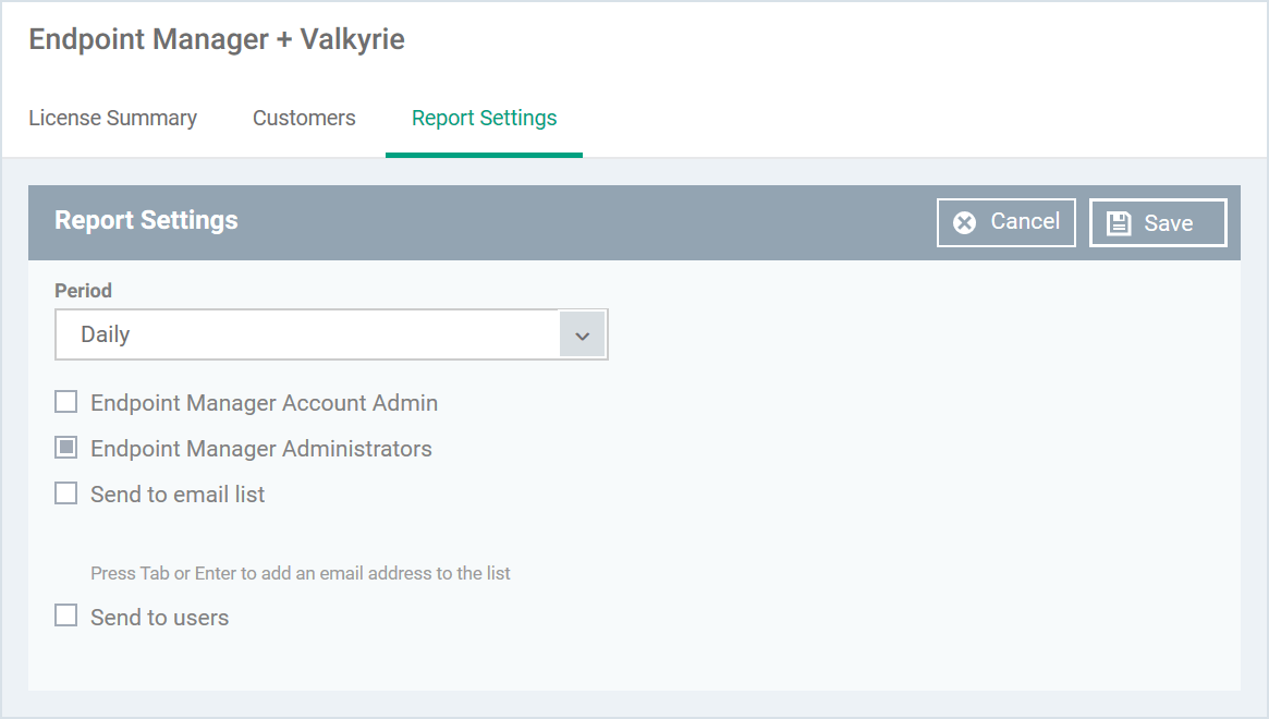 How to manage licenses for Advanced Endpoint Protection in Endpoint Manager