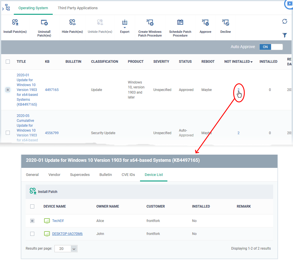 How to install and manage patches on Windows devices