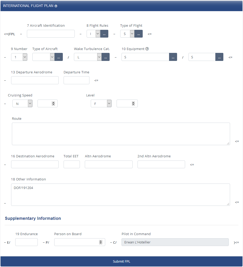 VFR flight plan basics IVAO Documentation Library