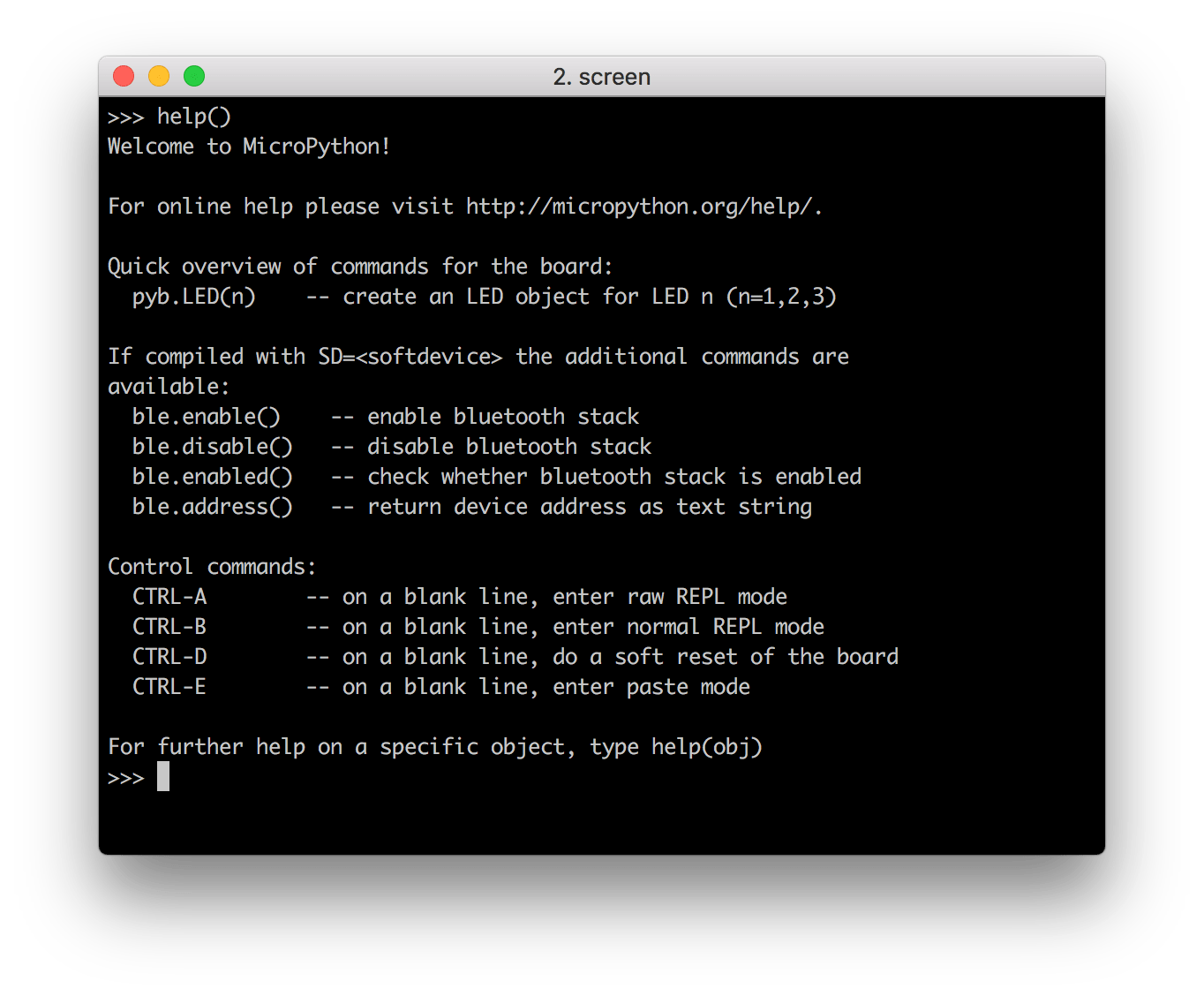 MicroPython nRF52832MDK Documentation
