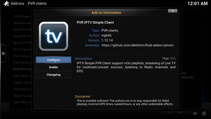 Simple IPTV MrMC Wiki