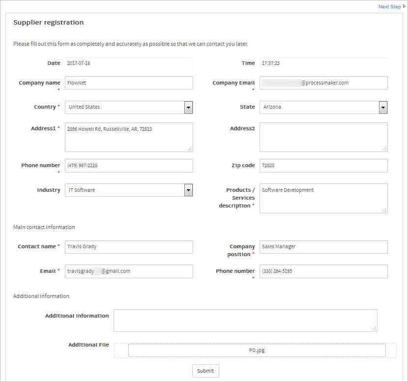 3.0 3.4 Enterprise Trial Supplier Registration Process