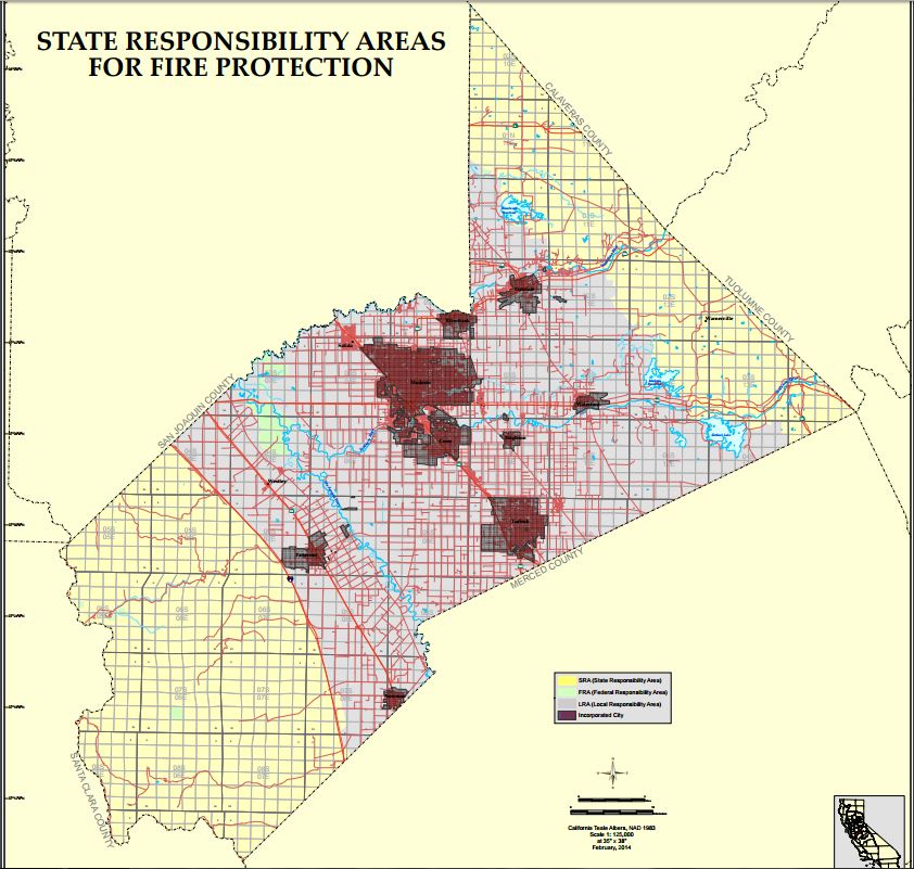 Stanislaus County Zip Code Map