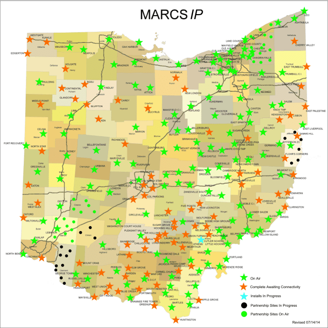 Ohio MARCS IP Site Map The RadioReference Wiki