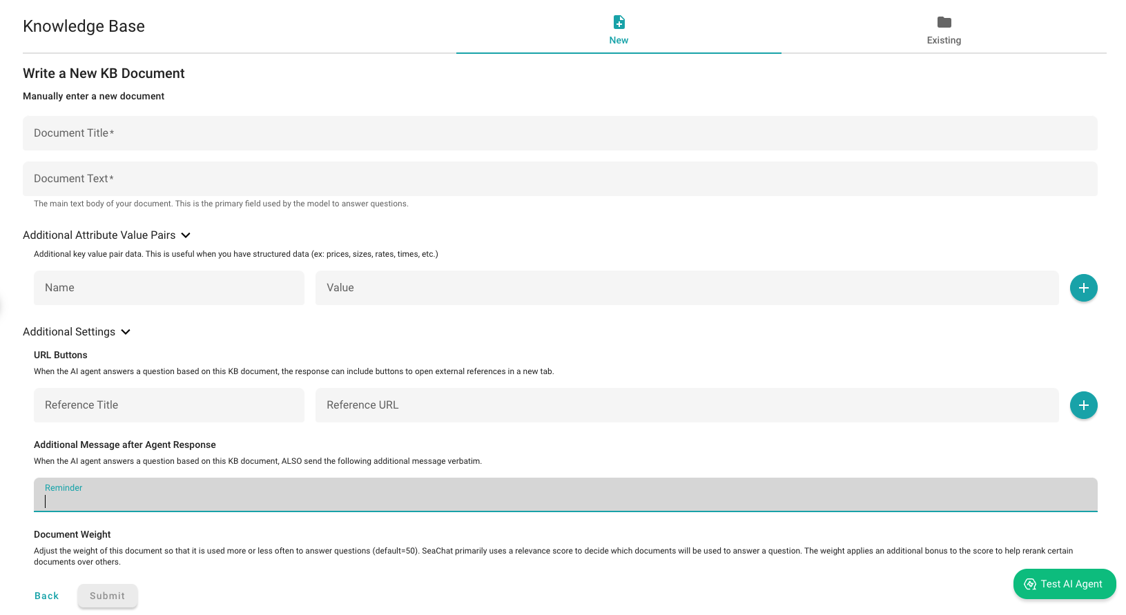 Manual Entry Seasalt.ai