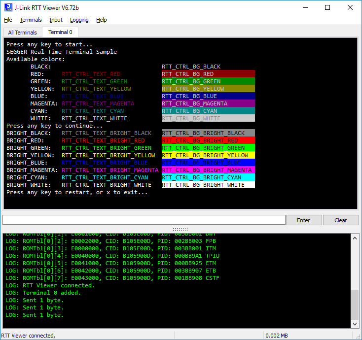 J-Link RTT Viewer - SEGGER Wiki