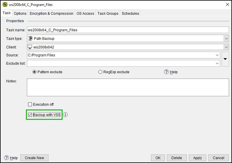 SEP sesam Volume Shadow Copy Service (VSS) for Windows SEPsesam