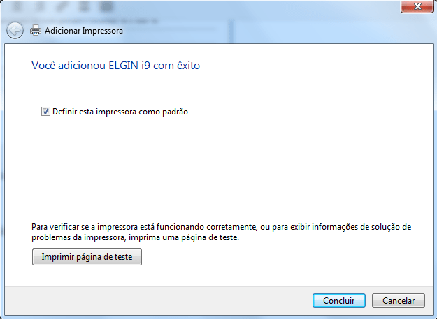 Correção de erros e instalação da impressora Elgin i9 Softniels