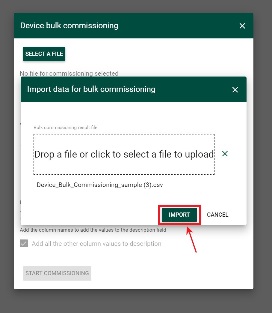 Devices Bulk Commissioning Documentation (Beta)
