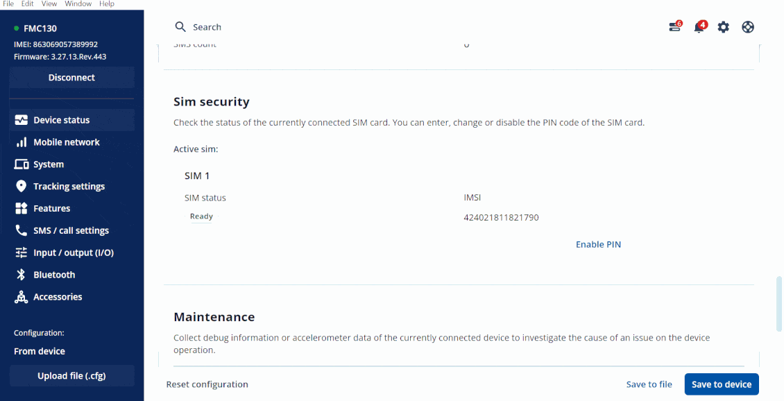 TCT Device Status Wiki Knowledge Base Teltonika GPS