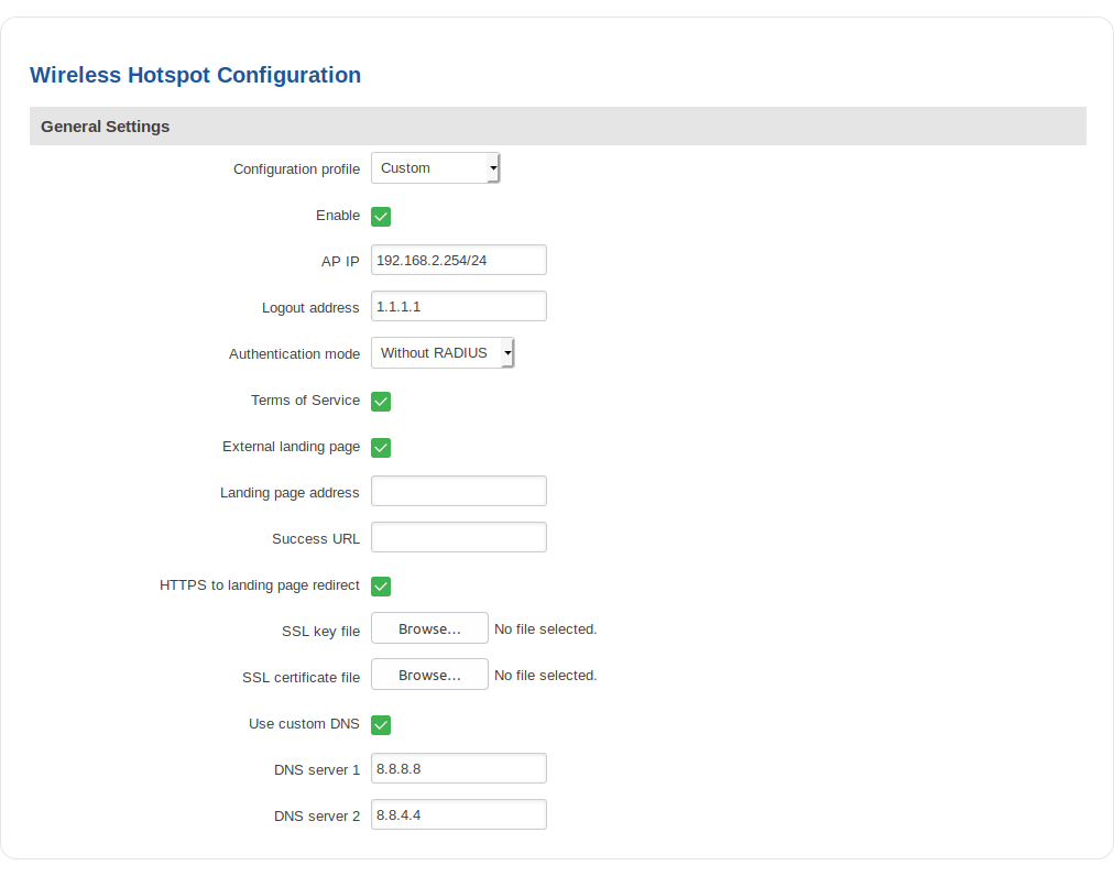 RUT950 Hotspot (legacy WebUI) - Teltonika Networks Wiki