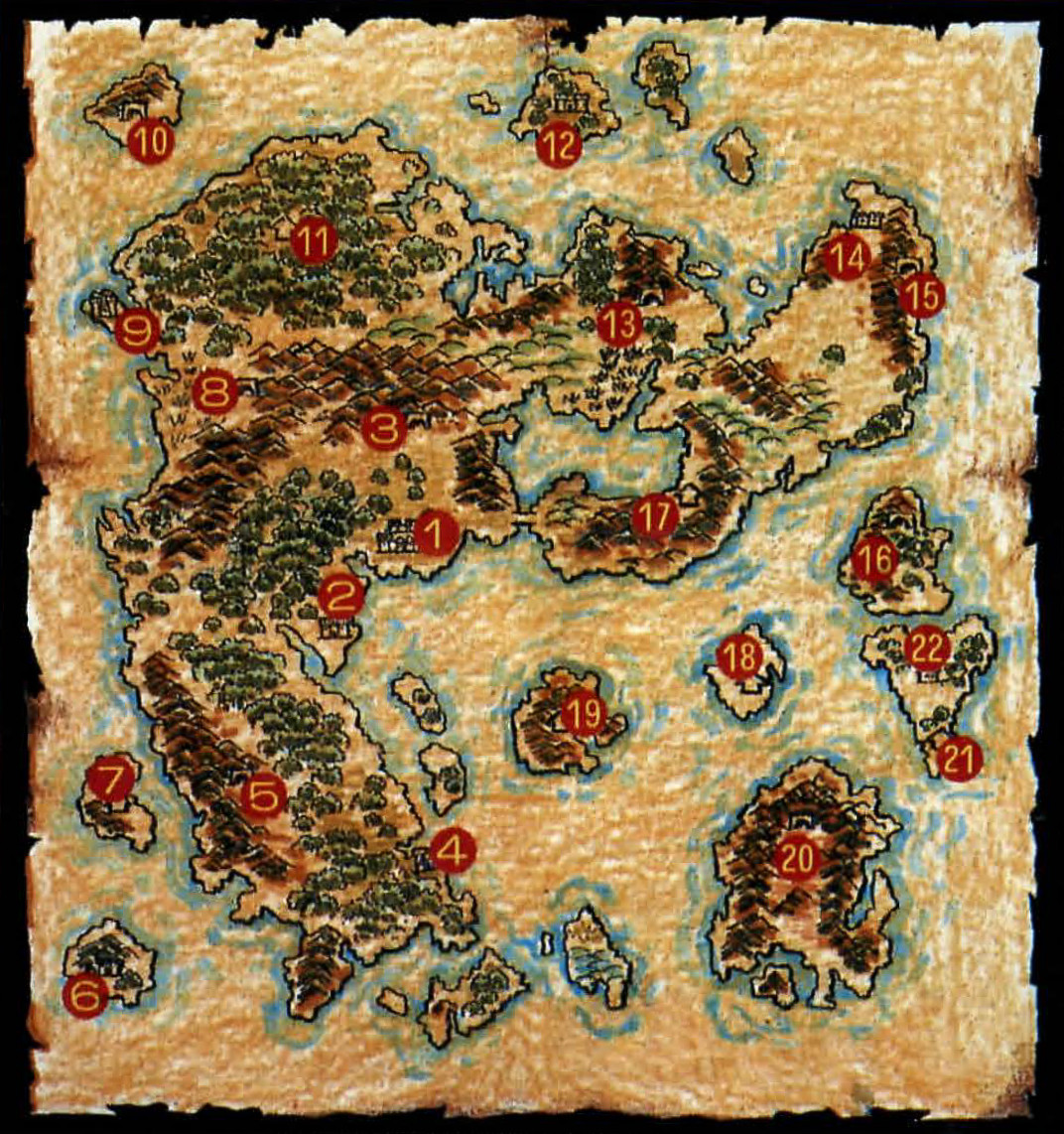 Runes of Virtue II map of Britannia The Codex of Ultima Wisdom, a