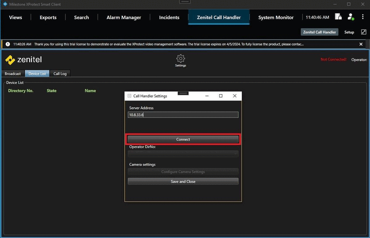 Milestone XProtect Integration Zenitel Wiki