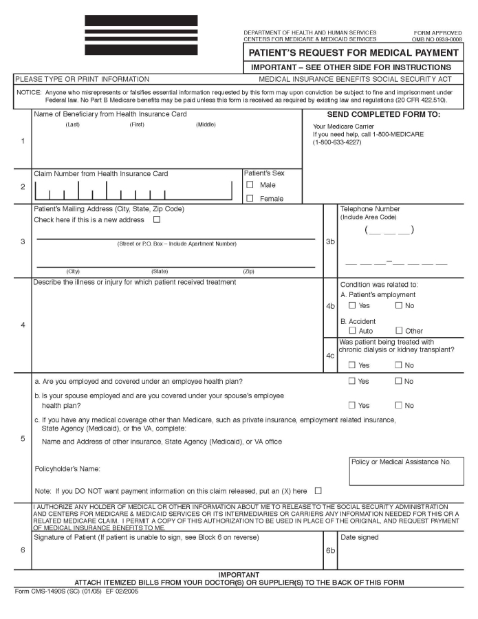 Download Medicare Claim Form wikiDownload