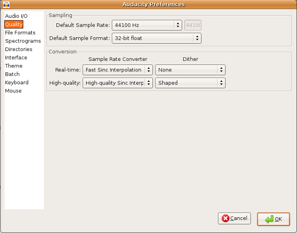 Using Audacity/Setting your Preferences WikiEducator