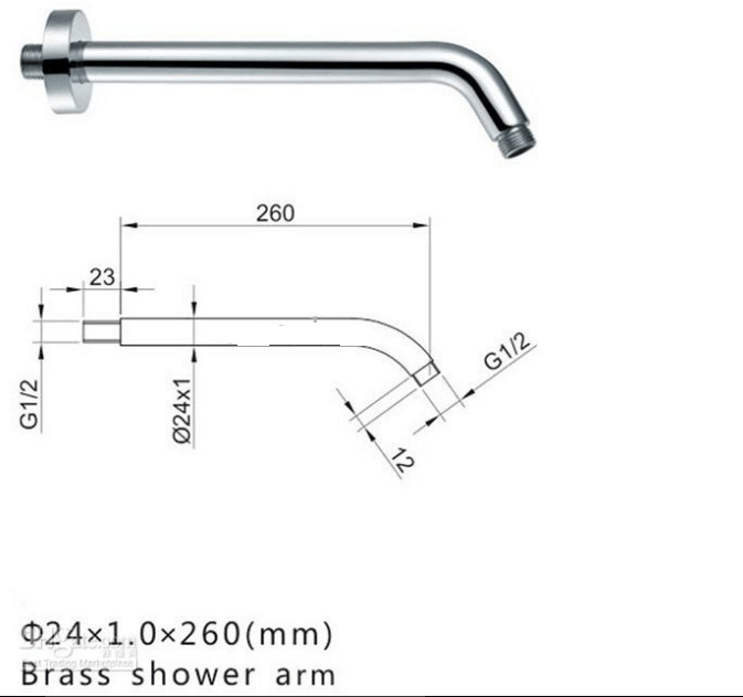Shower Arm Dimensions All in One Installation Manuals