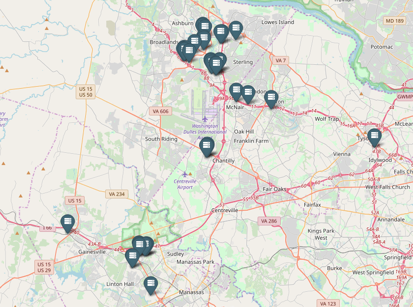 WikiLeaks Map of Amazon's Data Centers