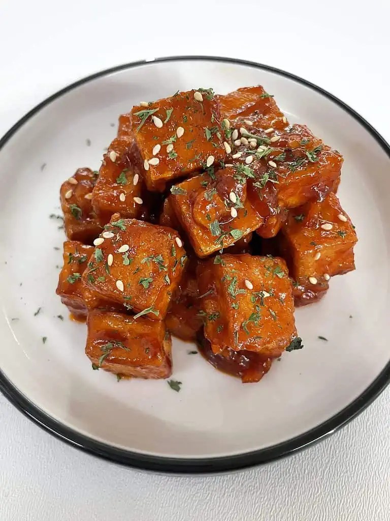 Spicy Korean Fried Tofu Wikisizzle
