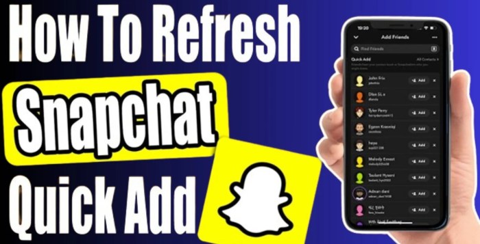 How to Refresh Quick Add on Snapchat How to refresh quick add