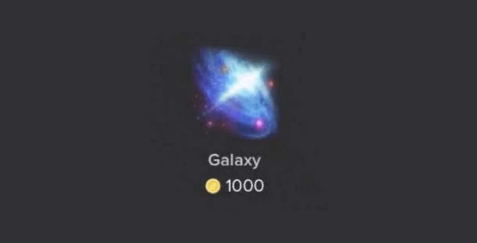 How much is a galaxy worth on TikTok?