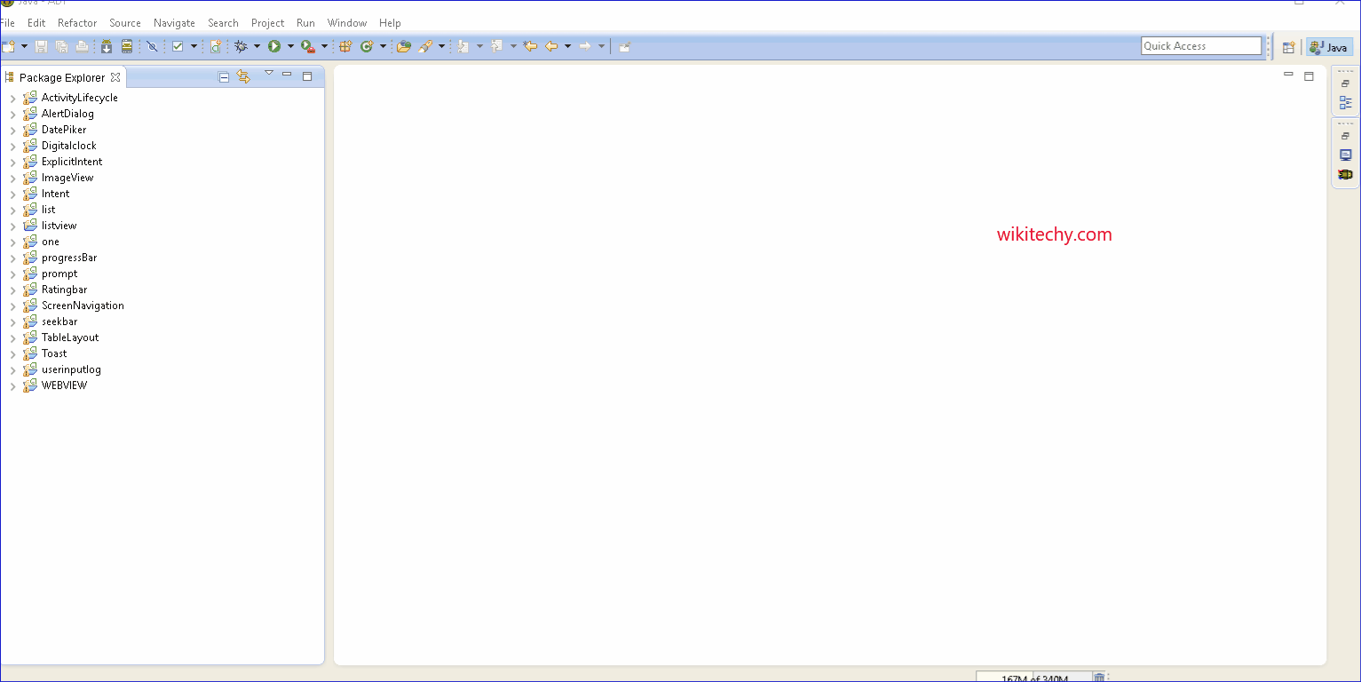 android tutorial How to Create Basic Activity in Android Studio