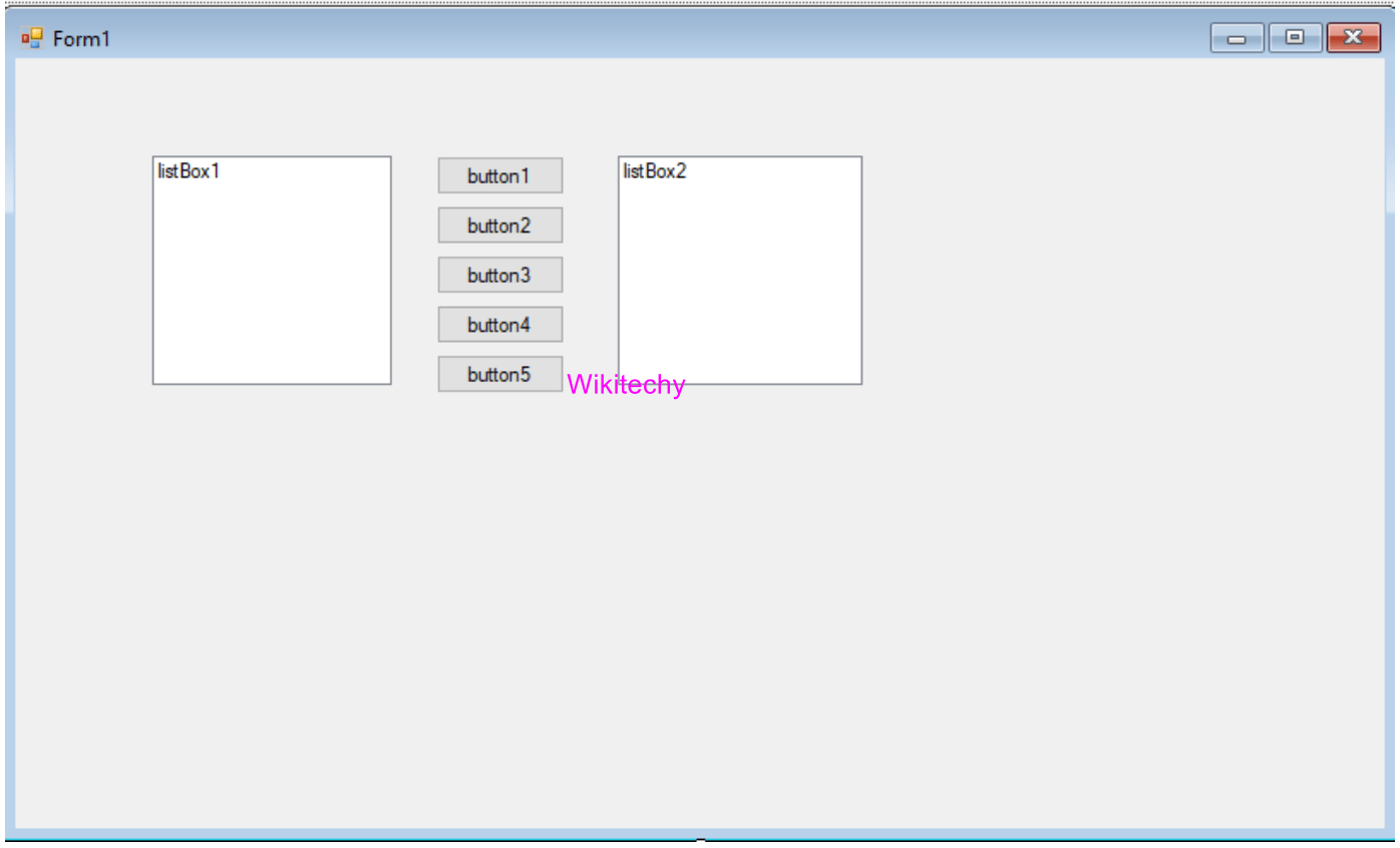 Listbox Control in C C ListBox Control