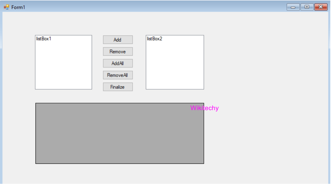 Listbox Control in C C ListBox Control