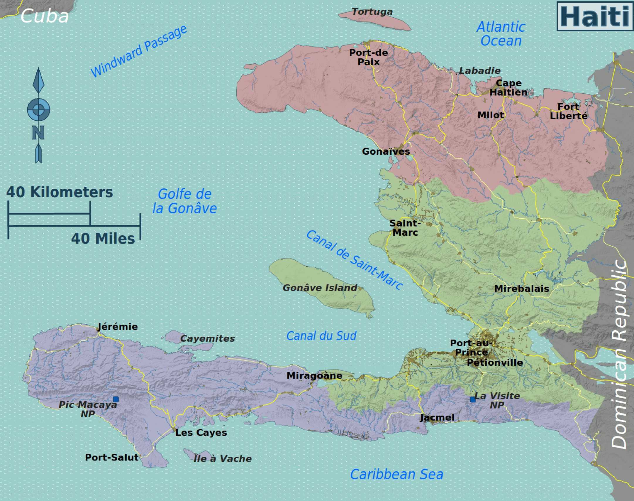 FileHaiti regions map.png Wikitravel
