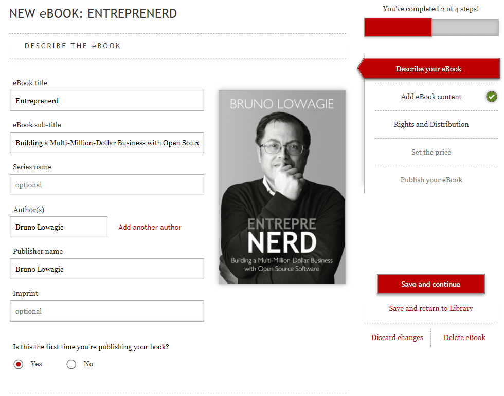 Publishing on Kobo Writing Life