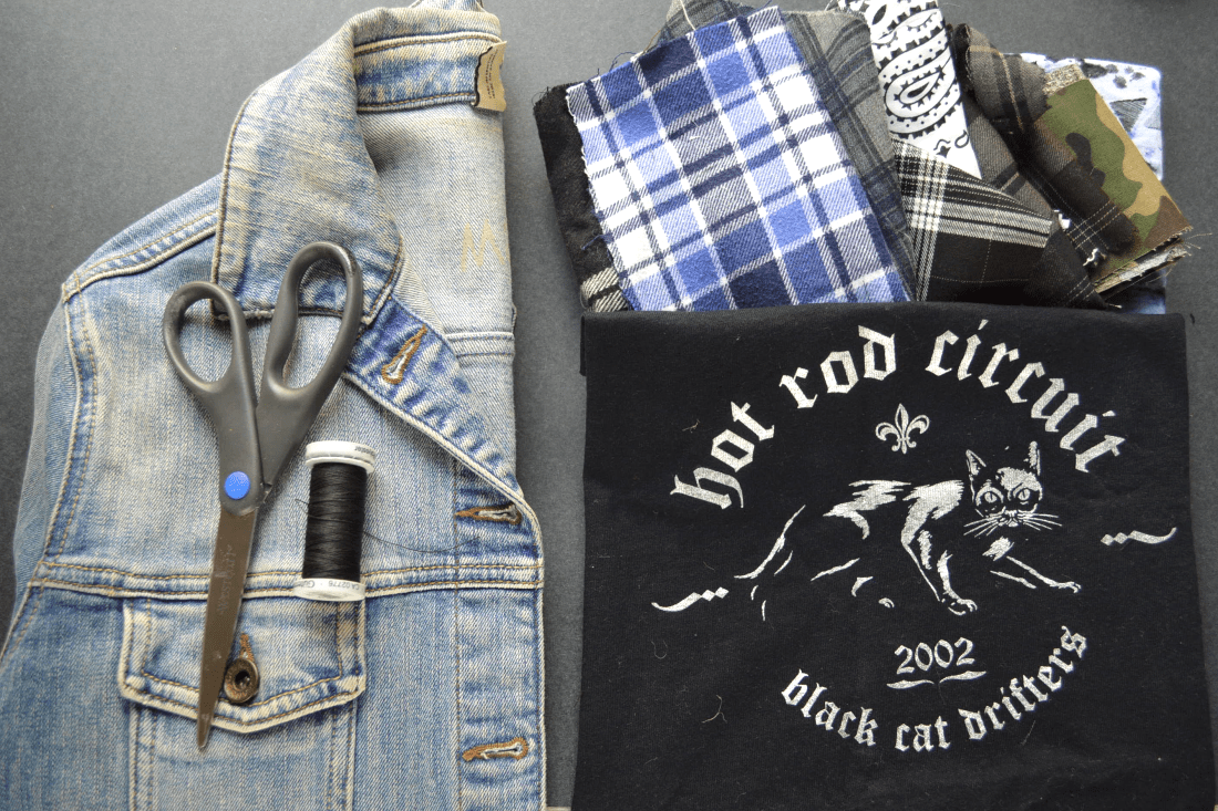 DIY Patchwork Denim Jacket