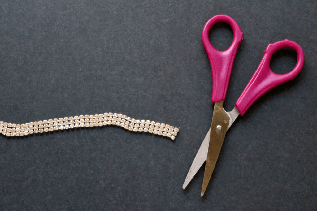 DIY Draped Rhinestone Choker