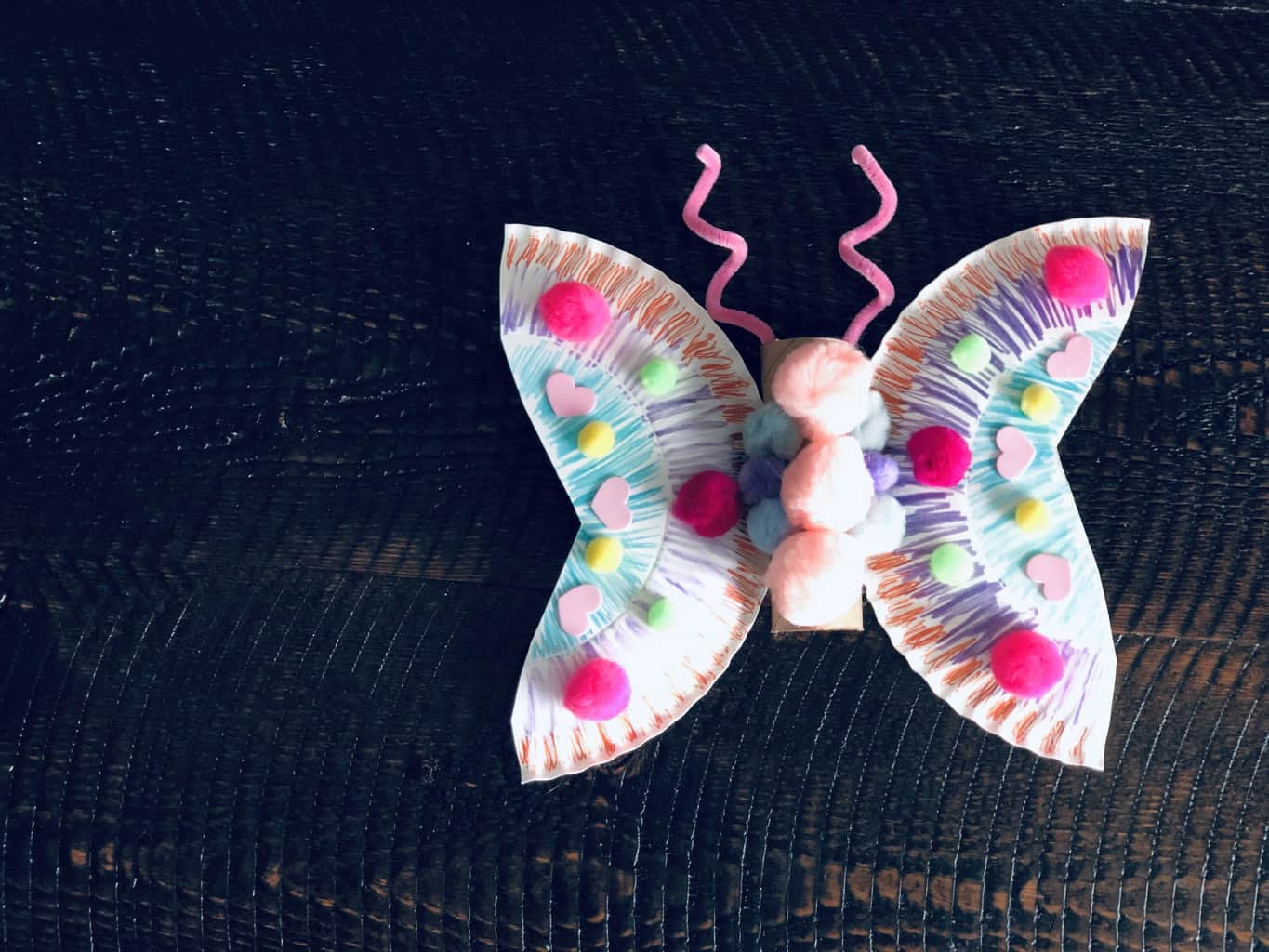 Paper Plate Butterfly Craft 'wild and three website'