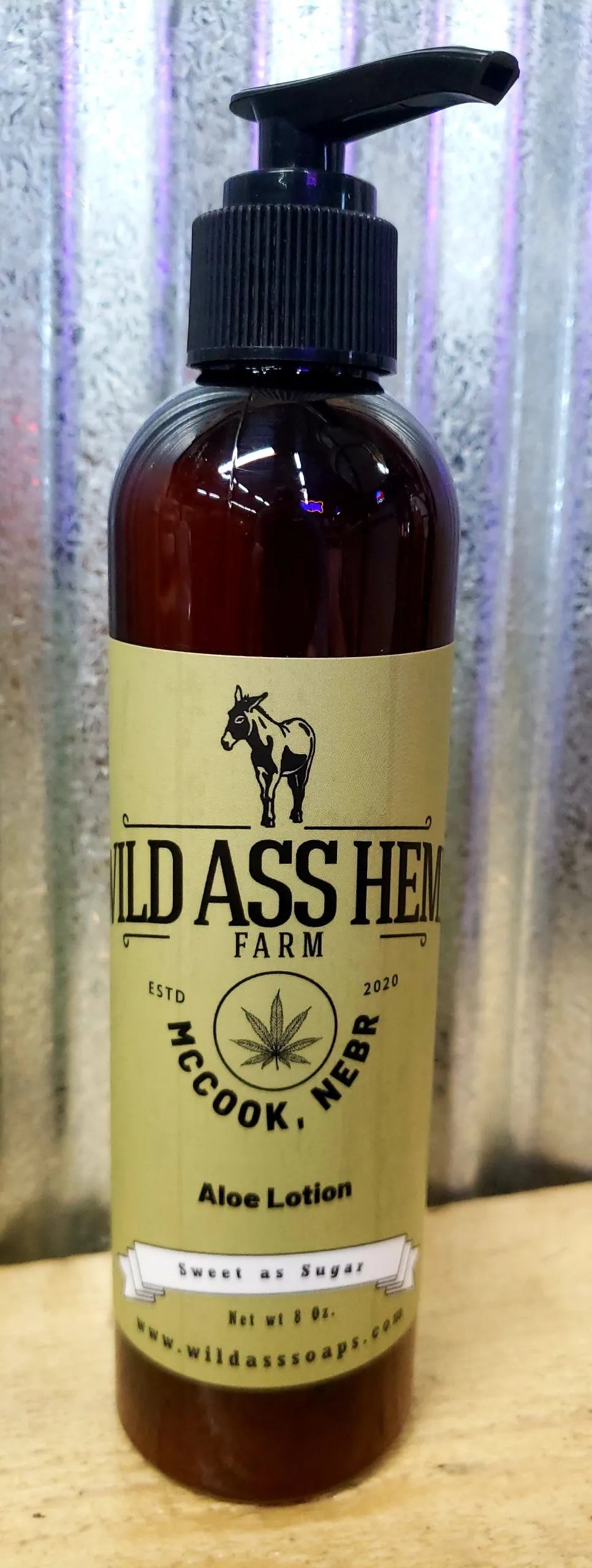 Hemp Seed Oil Lotion with Aloe Wild Ass Soap Co