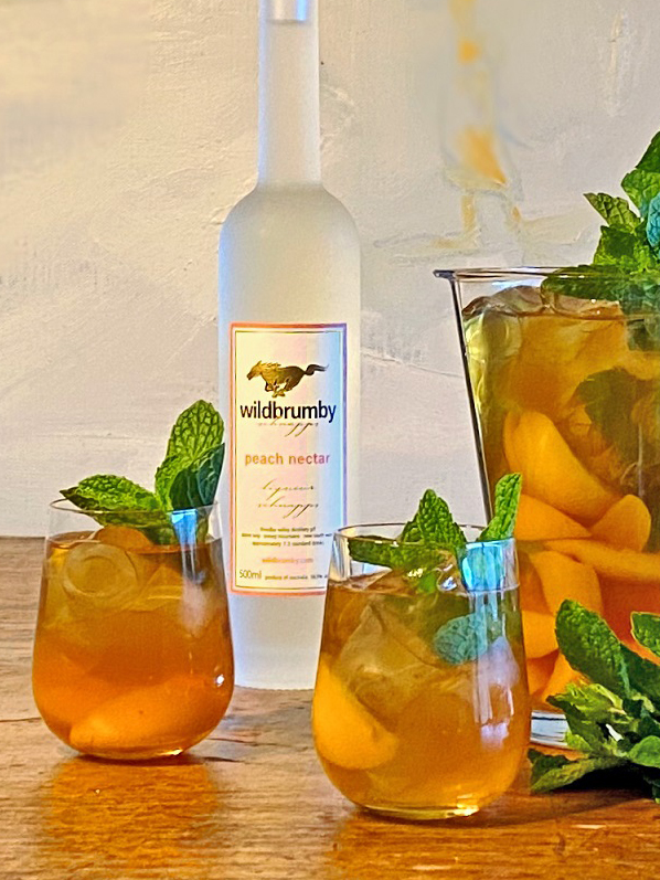 Stone fruit cocktails for sunny days Wildbrumby Distillery Schnapps